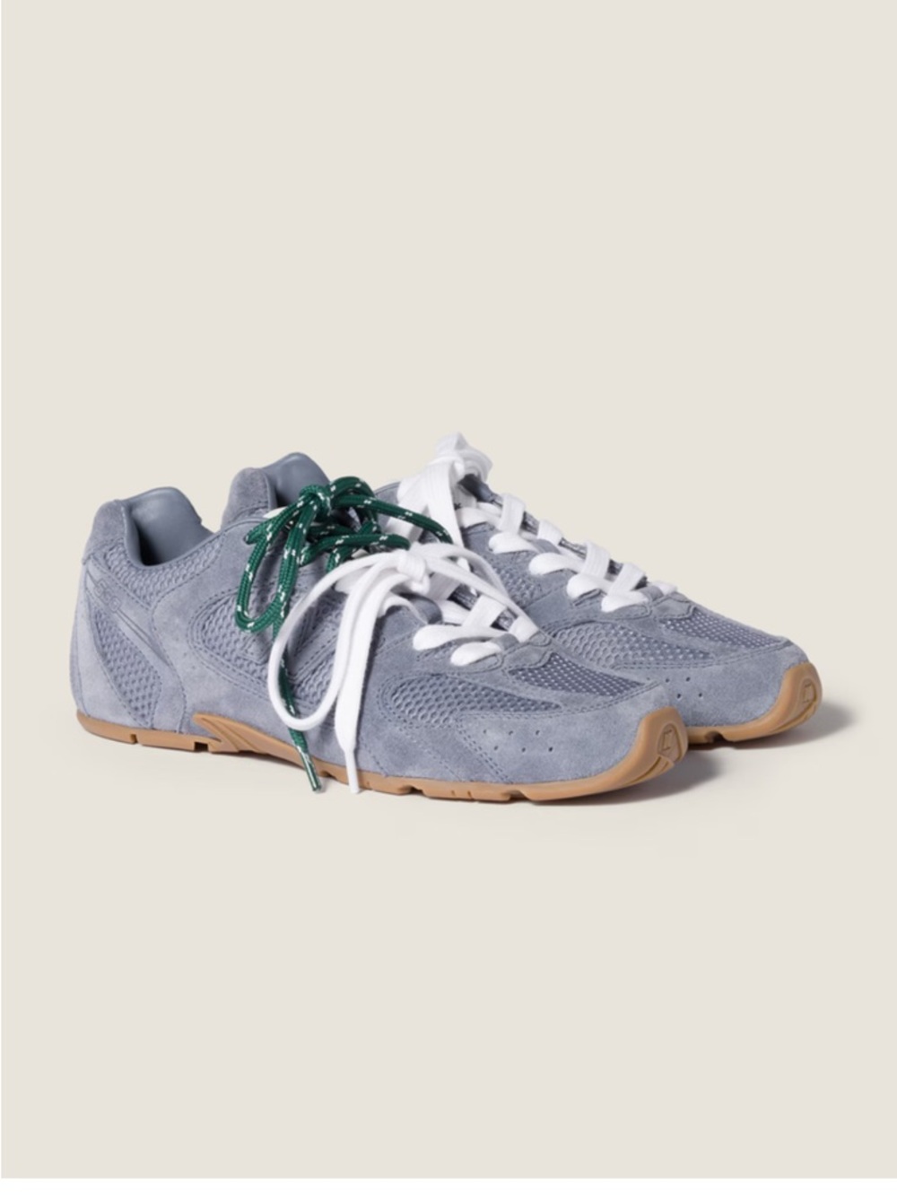 Women's Light Gray Suede Sneakers with Gum Sole, worn once, comes w everything